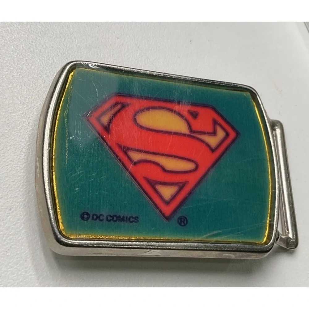 Vintage Superman Belt Buckle, From Lee N.y. N.y., Made In The USA